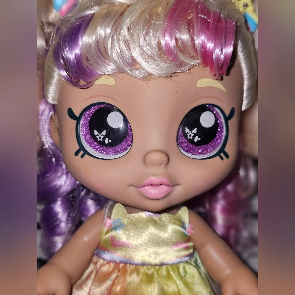 EUC Kindi Kids Fun Time 10 inch Doll - Mystabella Unicorn  Rainbow Hair